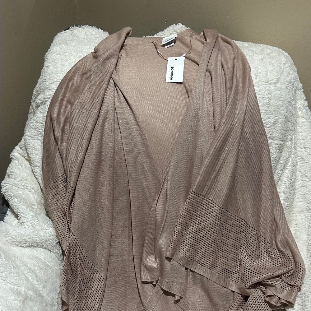 Elegant Women's Taupe Poncho